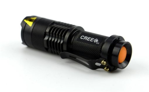 Q5 Black CREE 200LM Waterproof LED Flashlight